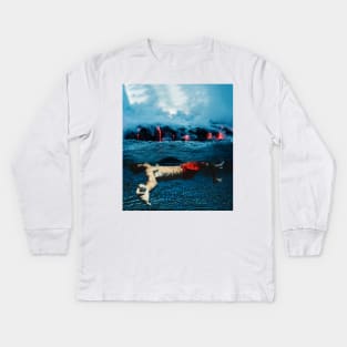 Swimming Kids Long Sleeve T-Shirt